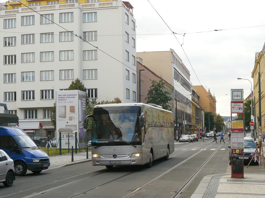 Mercedes-Benz Tourismo. Prag (CZ) 06-09-2012.