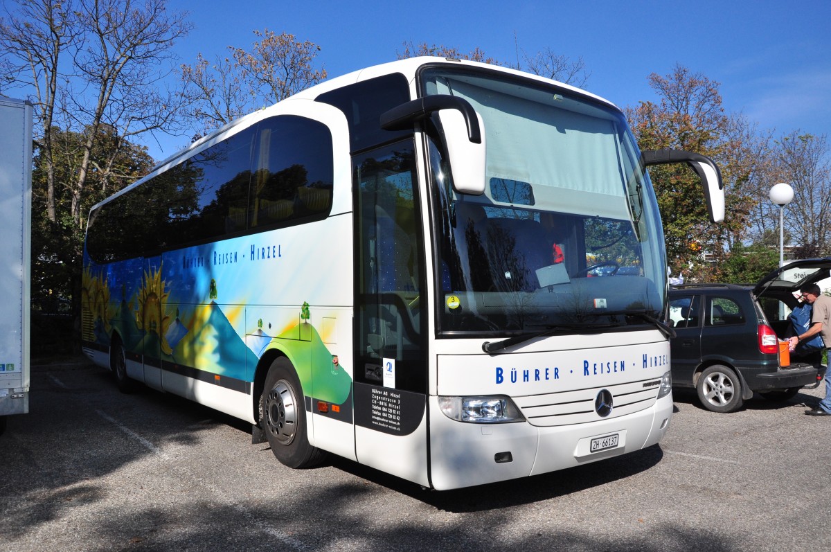 Mercedes Benz Travego von Bhrer Reisen aus der Schweiz am 28.9.2014 in Krems.