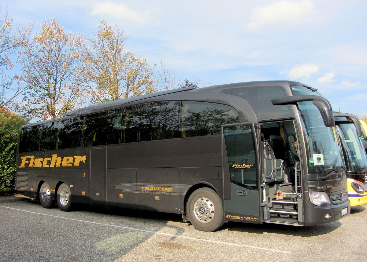 Mercedes Benz Travego von Fischer/BRD im Herbst 2013 in Krems.