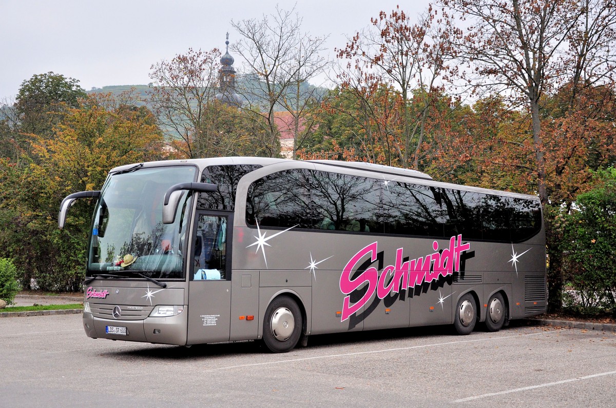 Mercedes Benz Travego von Schmidt Reisen aus der BRD am 4.10.2014 in Krems.