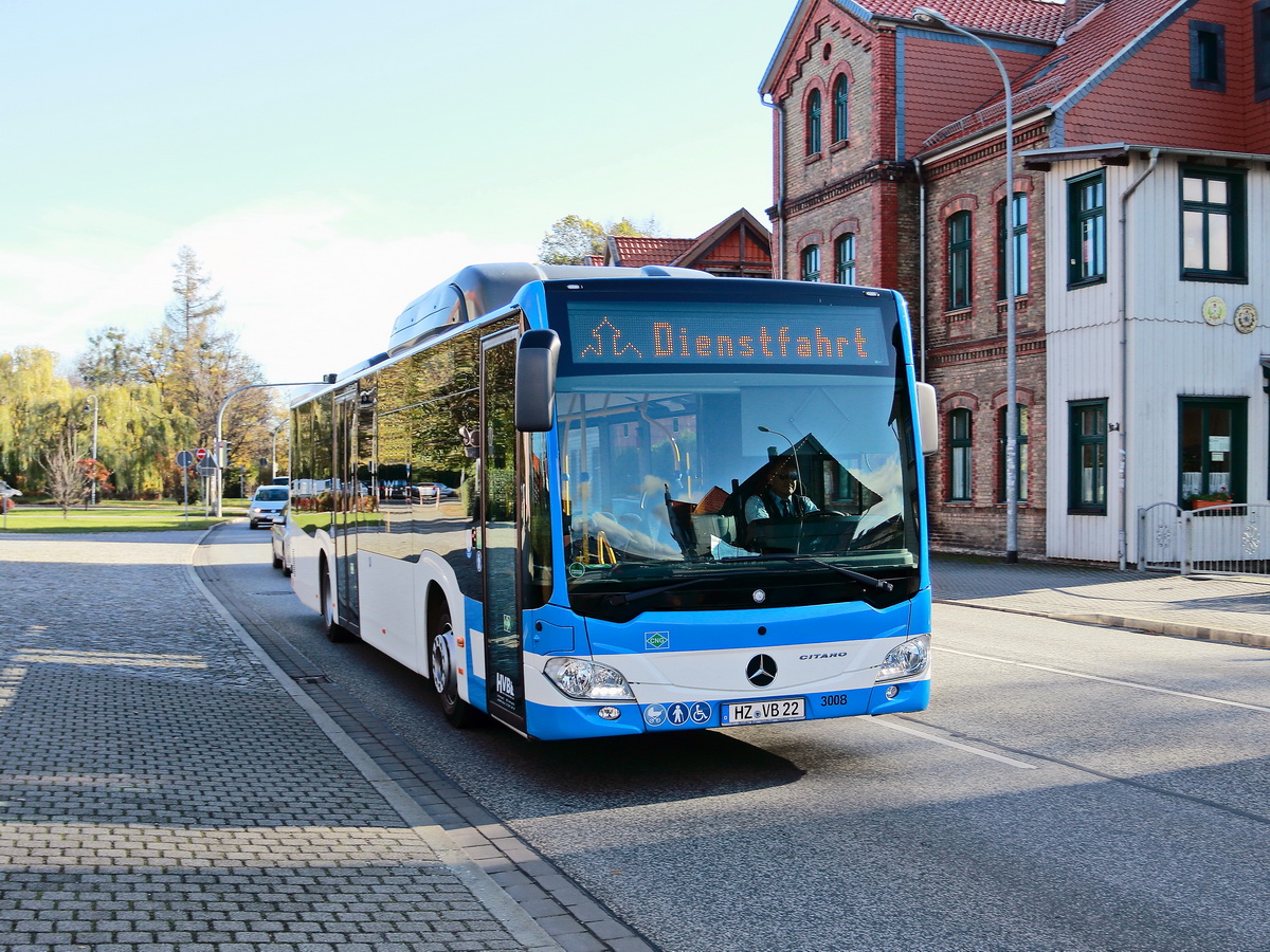 Mercedes Citaro  am Bahnhof Wernigerode am 06. November 2017 