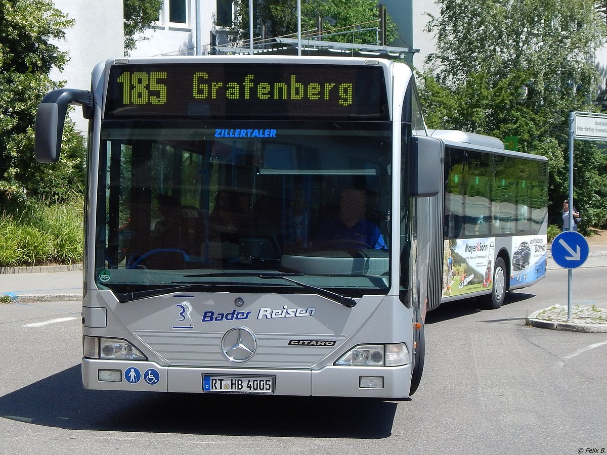 Mercedes Citaro I von Bader Reisen aus Deutschland in Nürtingen.