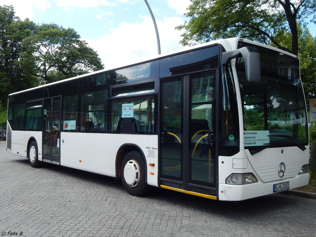 Mercedes Citaro I von Mela-Reisen aus Deutschland am Bahnhof Griebnitzsee.