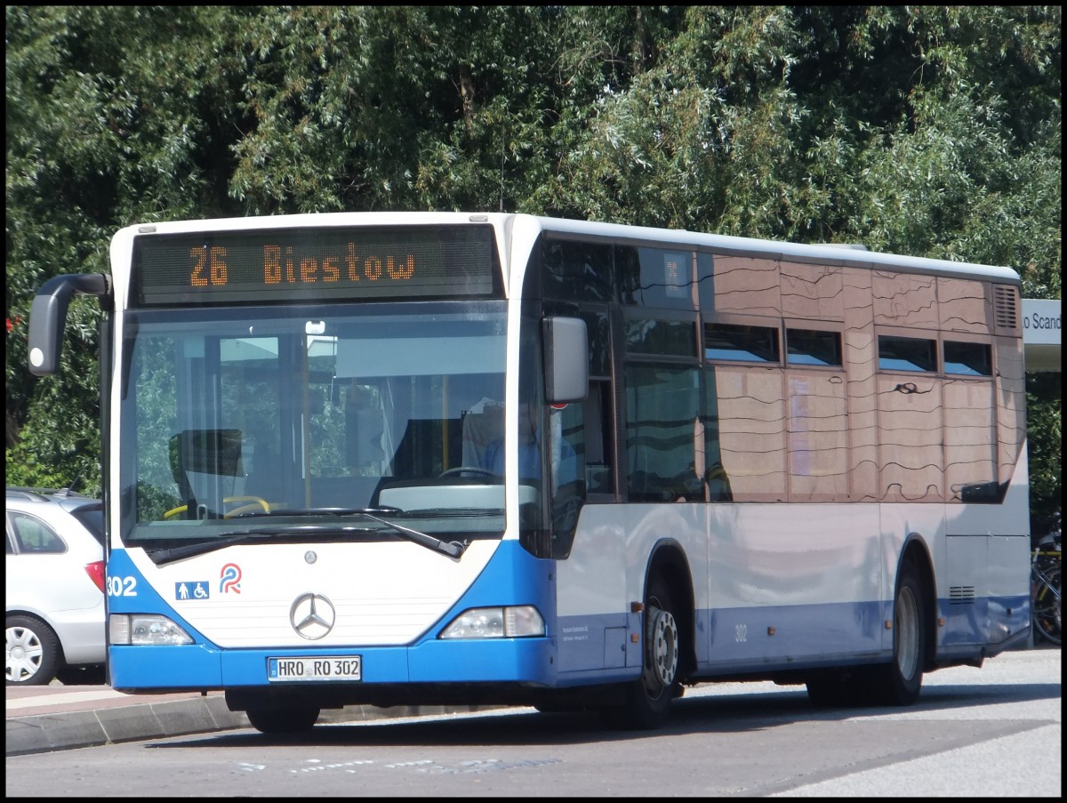 Mercedes Citaro I der Rostocker Straenbahn AG in Rostock.