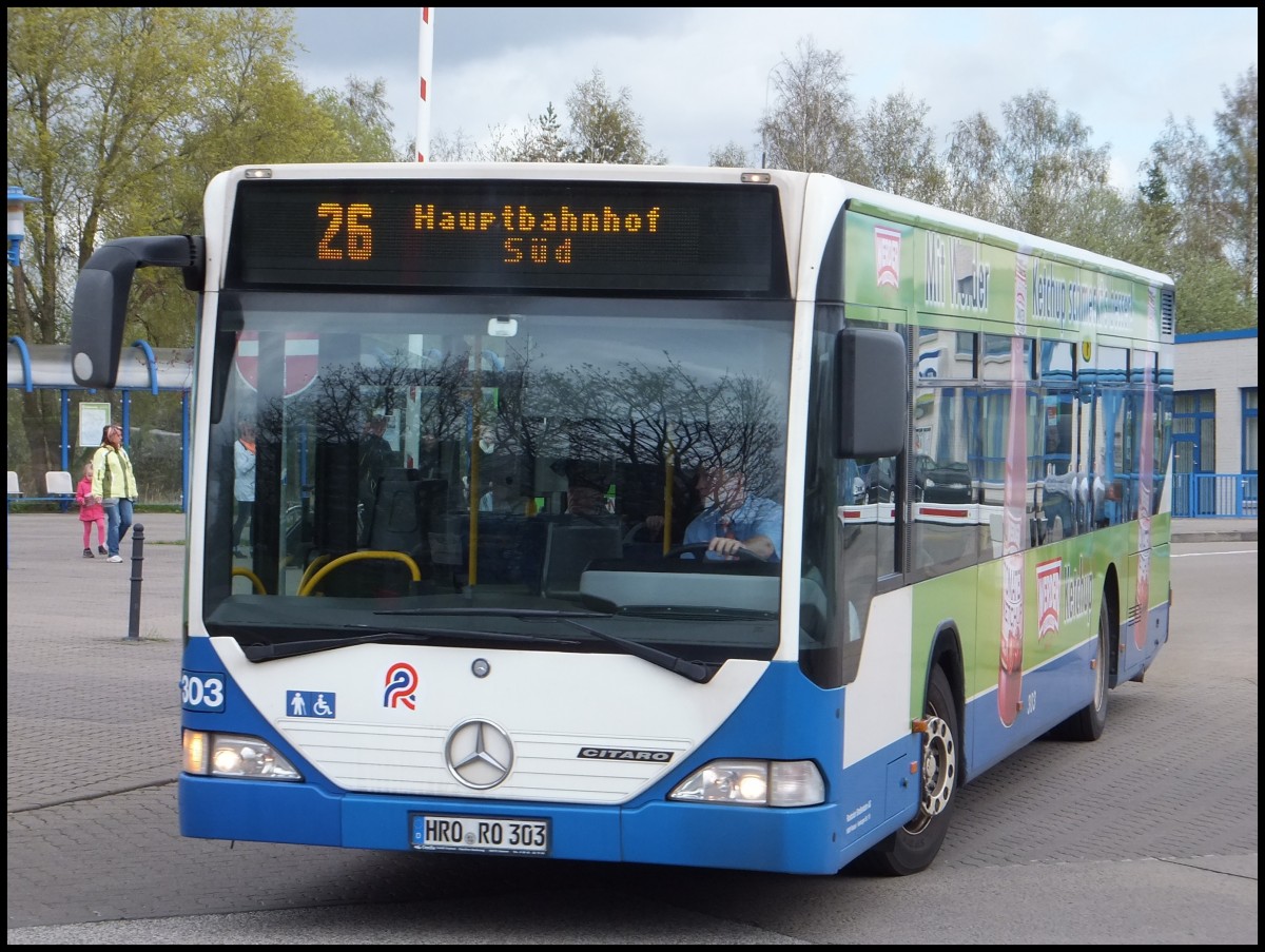 Mercedes Citaro I der Rostocker Straßenbahn AG in Rostock.