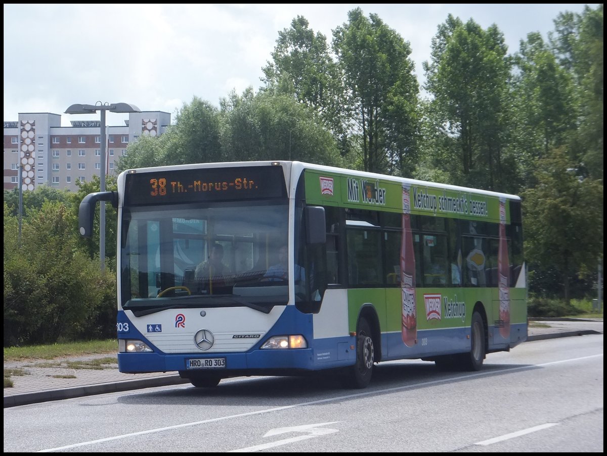 Mercedes Citaro I der Rostocker Straßenbahn AG in Rostock.