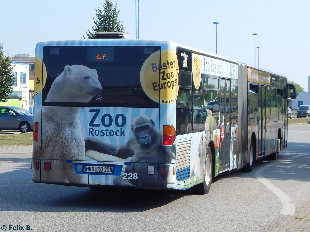 Mercedes Citaro I der Rostocker Straßenbahn AG in Rostock.