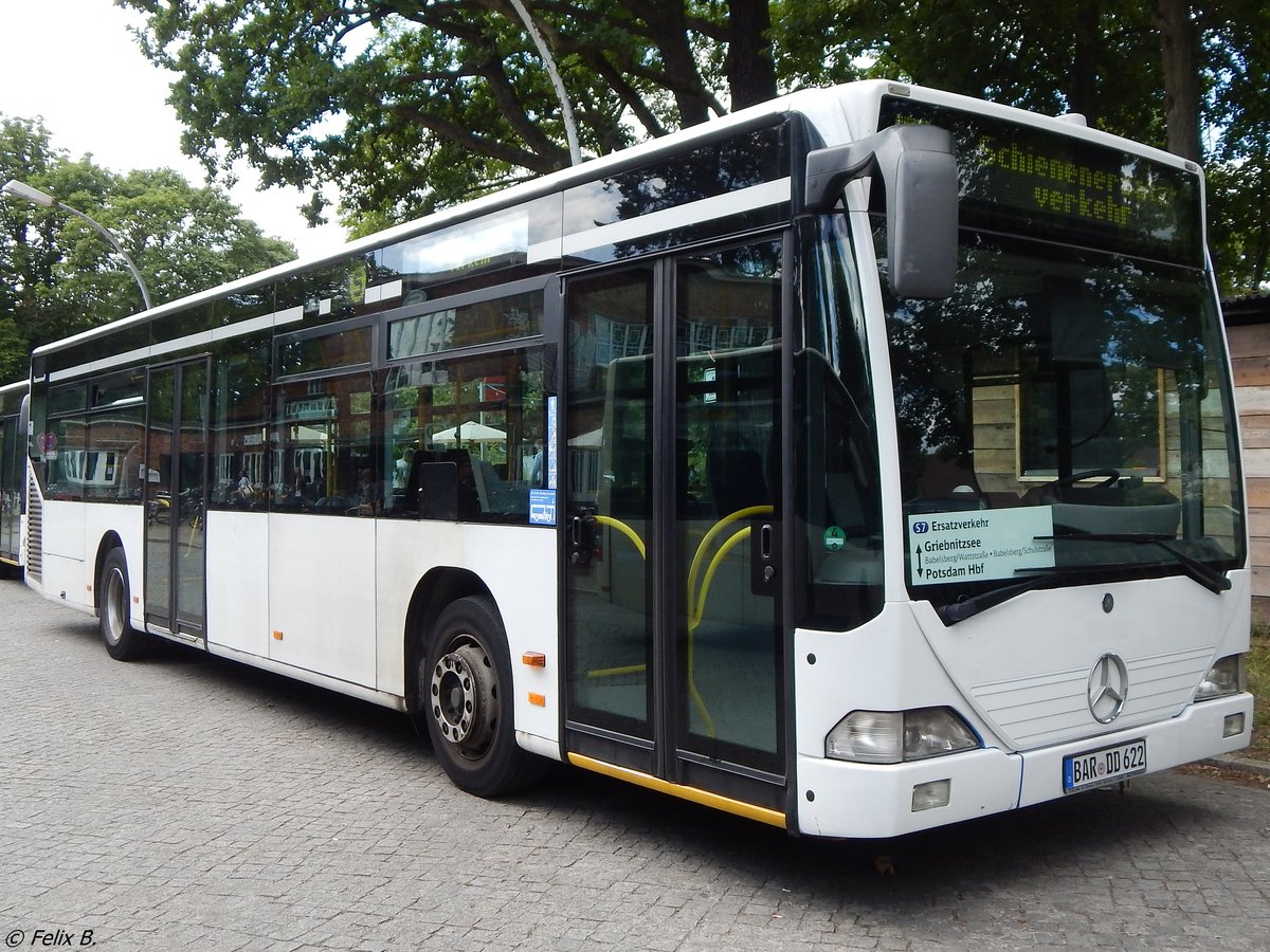 Mercedes Citaro I von Unity City & EventBus GmbH aus Deutschland (ex Autobus Oberbayern/D) am Bahnhof Griebnitzsee.