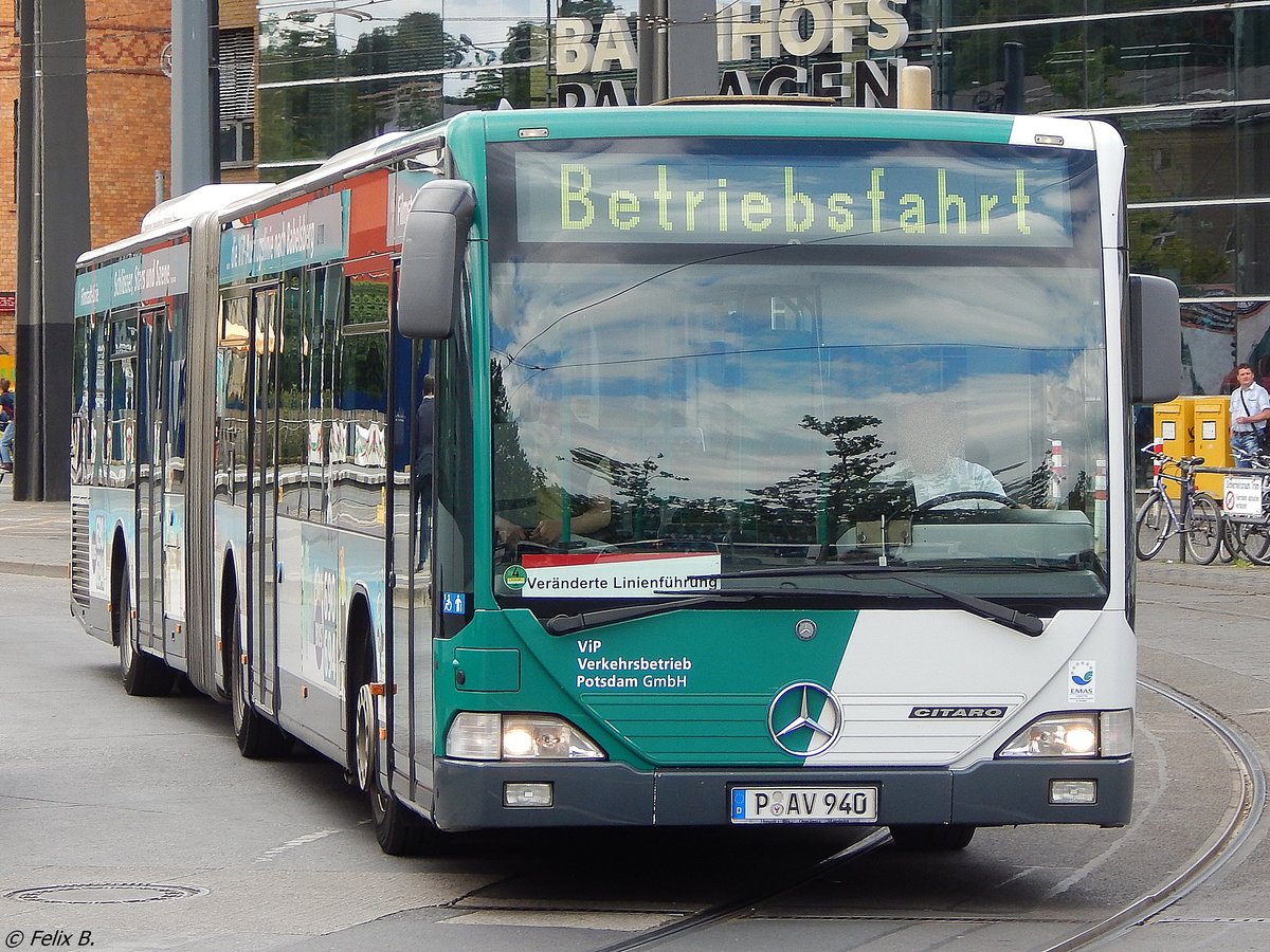 Mercedes Citaro I vom Verkehrsbetrieb Potsdam in Potsdam. 