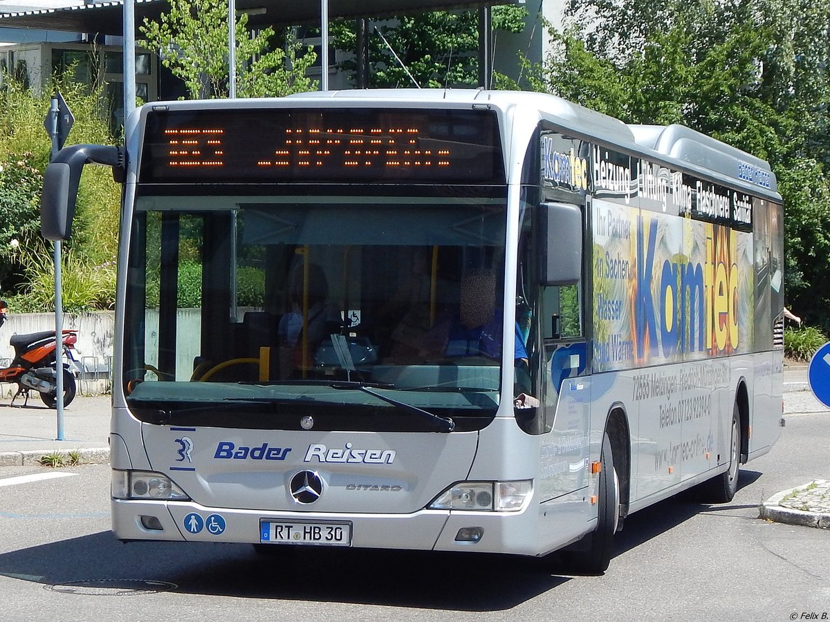 Mercedes Citaro II von Bader Reisen aus Deutschland in Nürtingen.