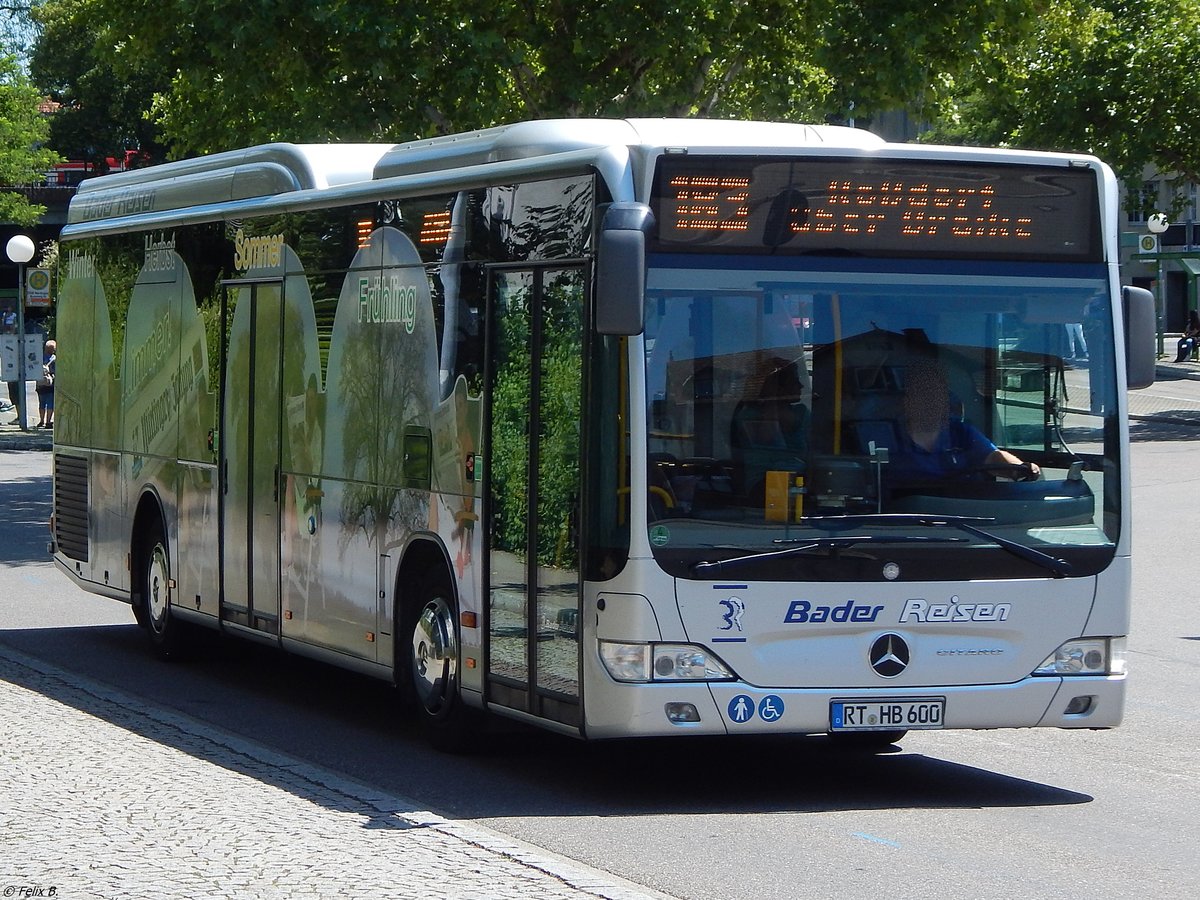 Mercedes Citaro II von Bader Reisen aus Deutschland in Nürtingen.