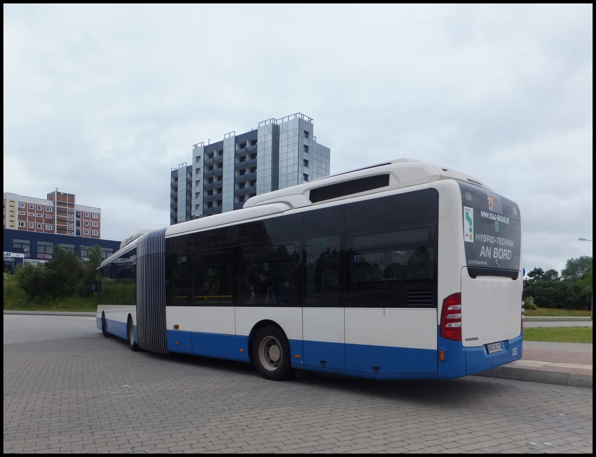 Mercedes Citaro II GDH der Rostocker Straenbahn AG in Rostock.