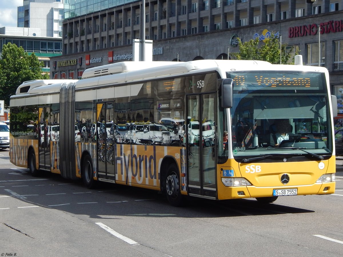 Mercedes Citaro II GDH der SSB in Stuttgart.