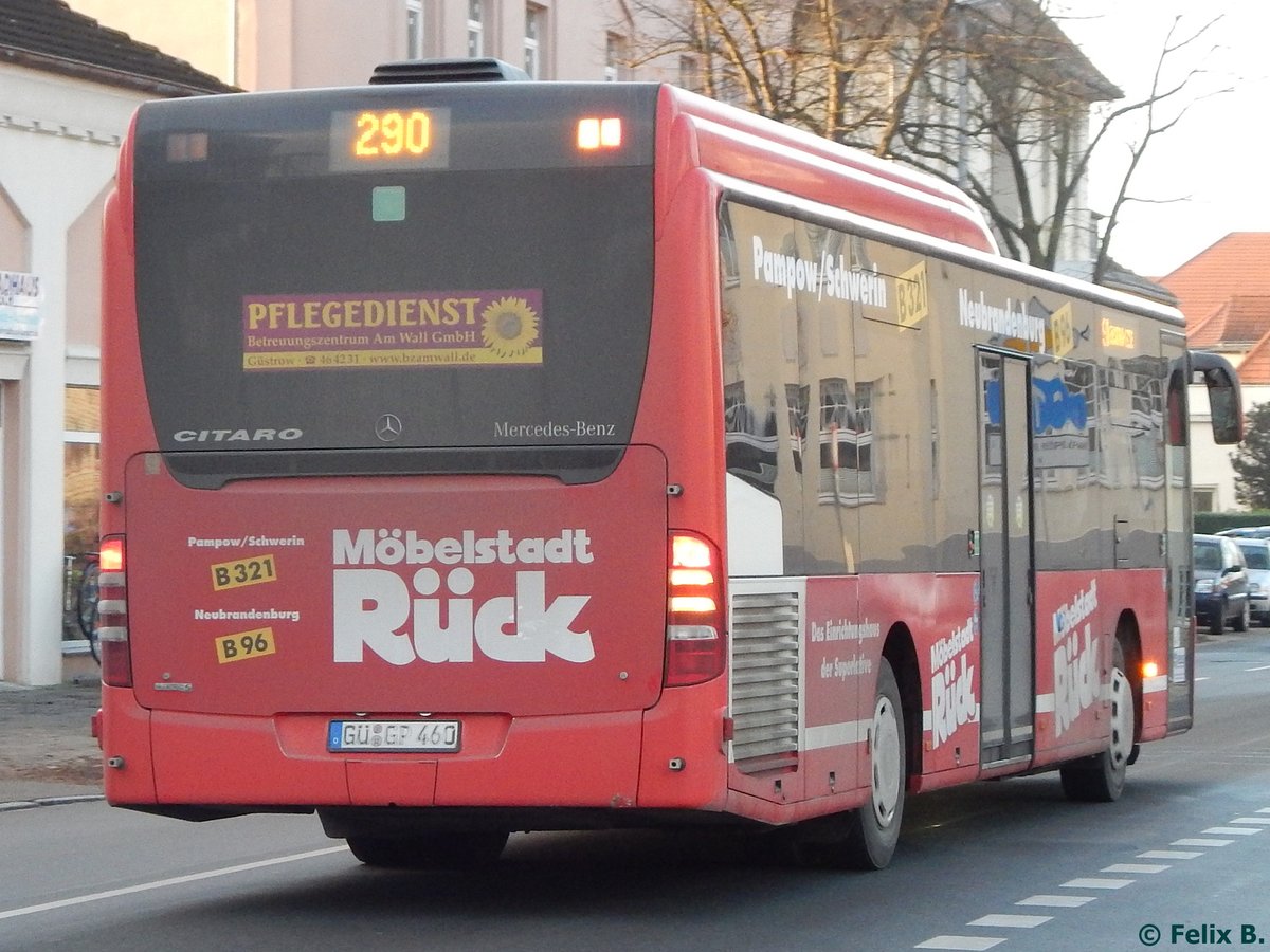 Mercedes Citaro II LE Ü von Regionalbus Rostock in Güstrow. 