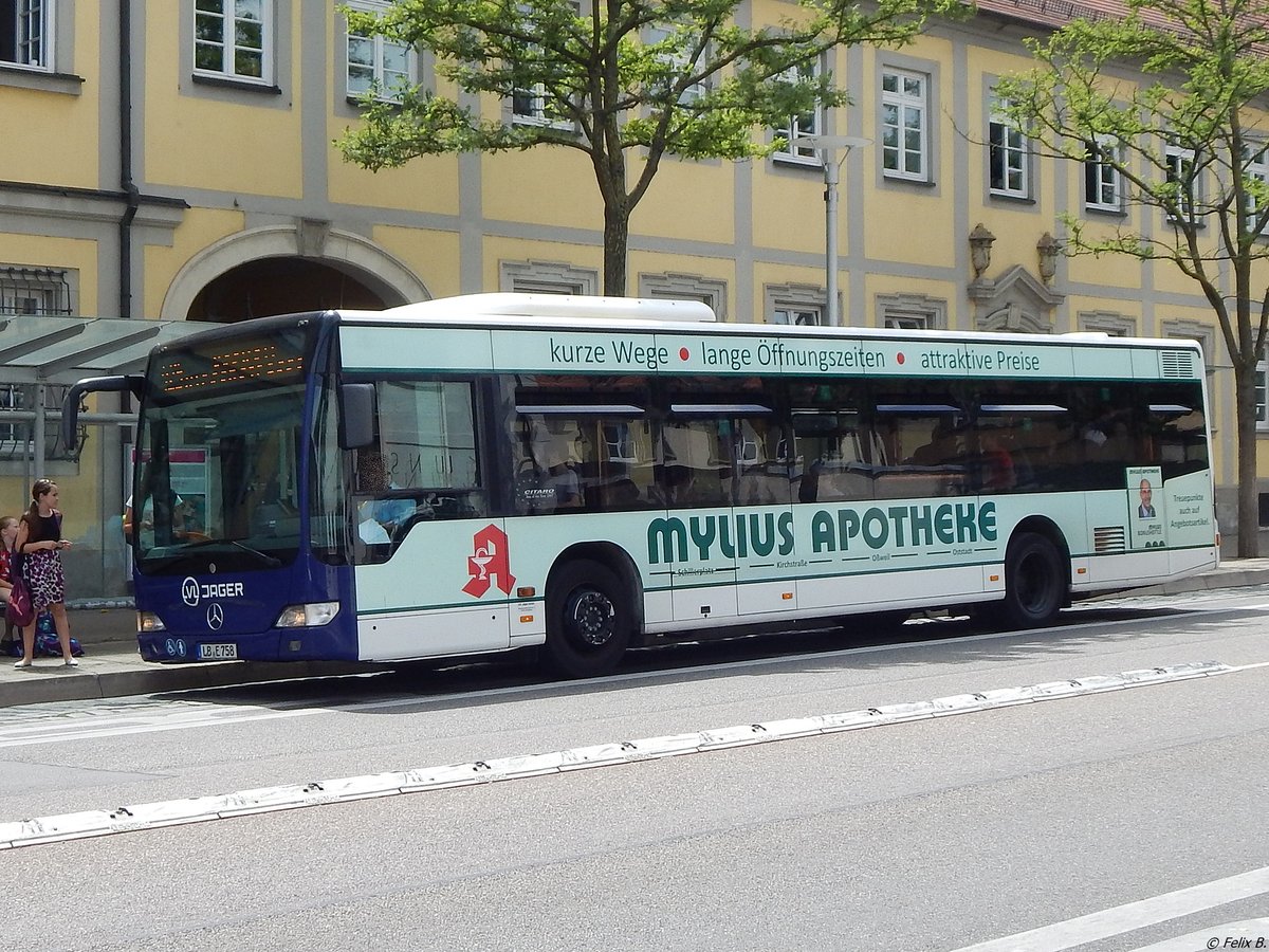 Mercedes Citaro II von LVL Jäger in Ludwigsburg.