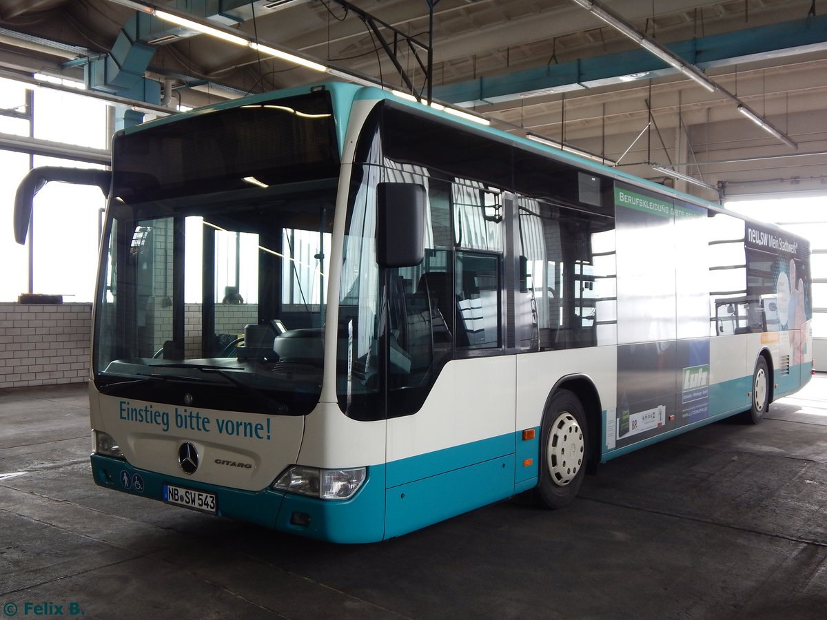 Mercedes Citaro II der Neubrandenburger Verkehrsbetriebe in Neubrandenburg. 