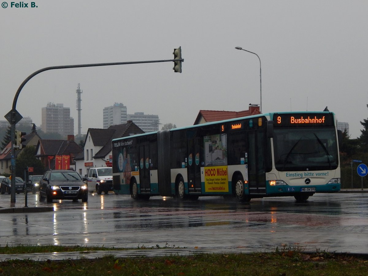 Mercedes Citaro II der Neubrandenburger Verkehrsbetriebe in Neubrandenburg.