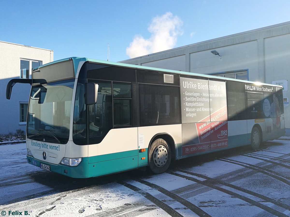 Mercedes Citaro II der Neubrandenburger Verkehrsbetriebe in Neubrandenburg.