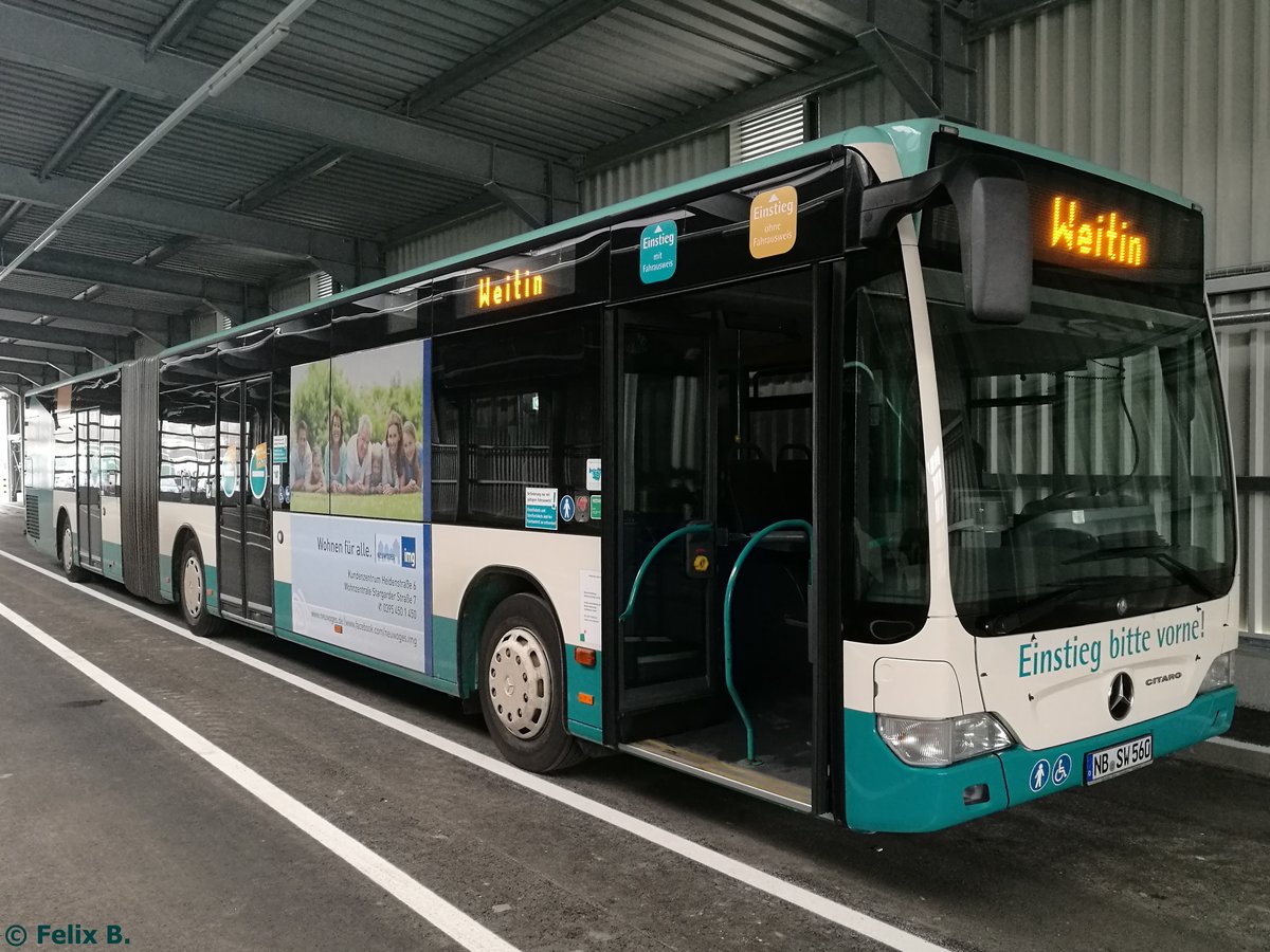 Mercedes Citaro II der Neubrandenburger Verkehrsbetriebe in Neubrandenburg. 