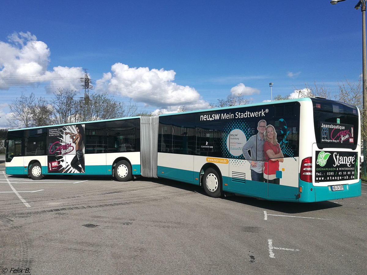 Mercedes Citaro II der Neubrandenburger Verkehrsbetriebe in Neubrandenburg.