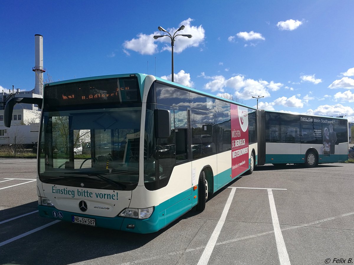 Mercedes Citaro II der Neubrandenburger Verkehrsbetriebe in Neubrandenburg.