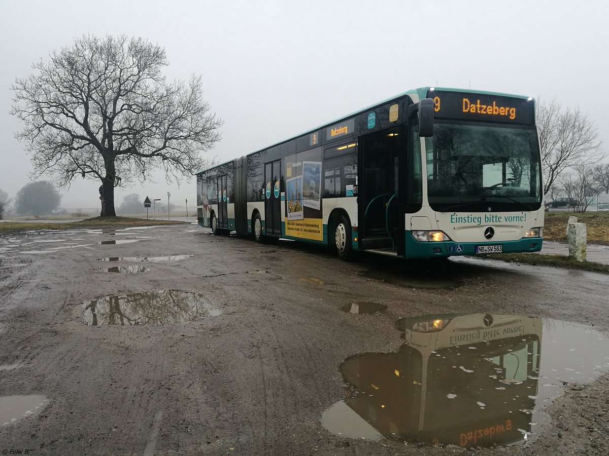 Mercedes Citaro II der Neubrandenburger Verkehrsbetriebe in Neubrandenburg.