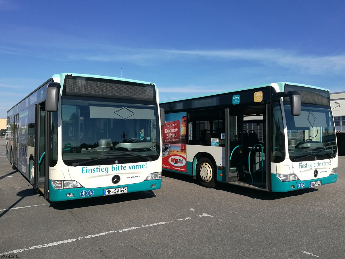 Mercedes Citaro II der Neubrandenburger Verkehrsbetriebe in Neubrandenburg.