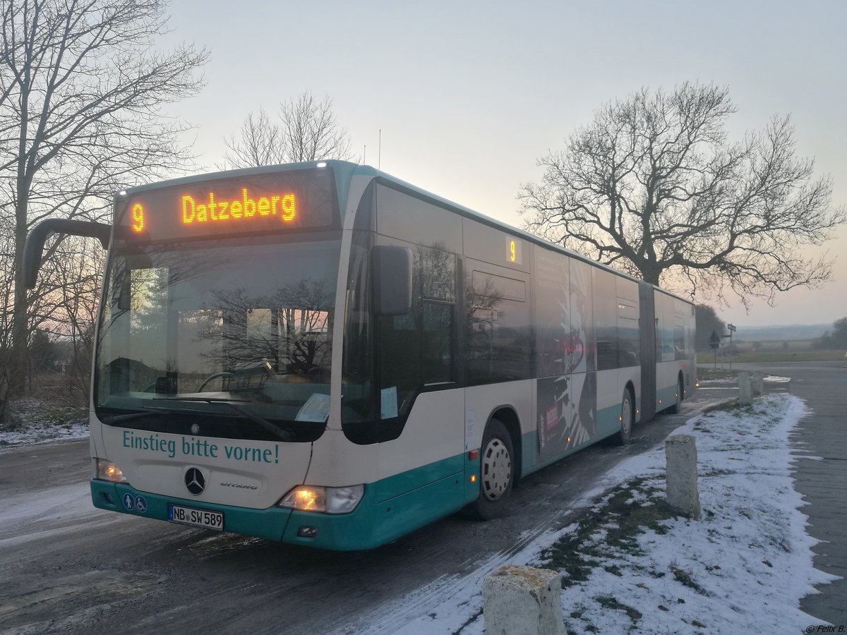 Mercedes Citaro II der Neubrandenburger Verkehrsbetriebe in Neubrandenburg. 