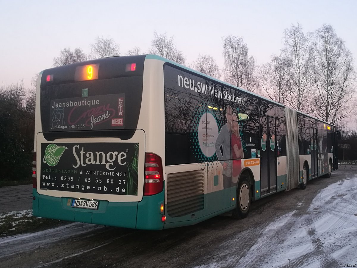 Mercedes Citaro II der Neubrandenburger Verkehrsbetriebe in Neubrandenburg.