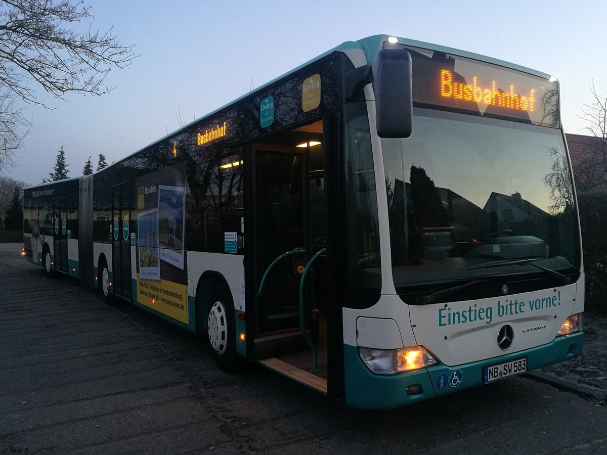 Mercedes Citaro II der Neubrandenburger Verkehrsbetriebe in Neubrandenburg.