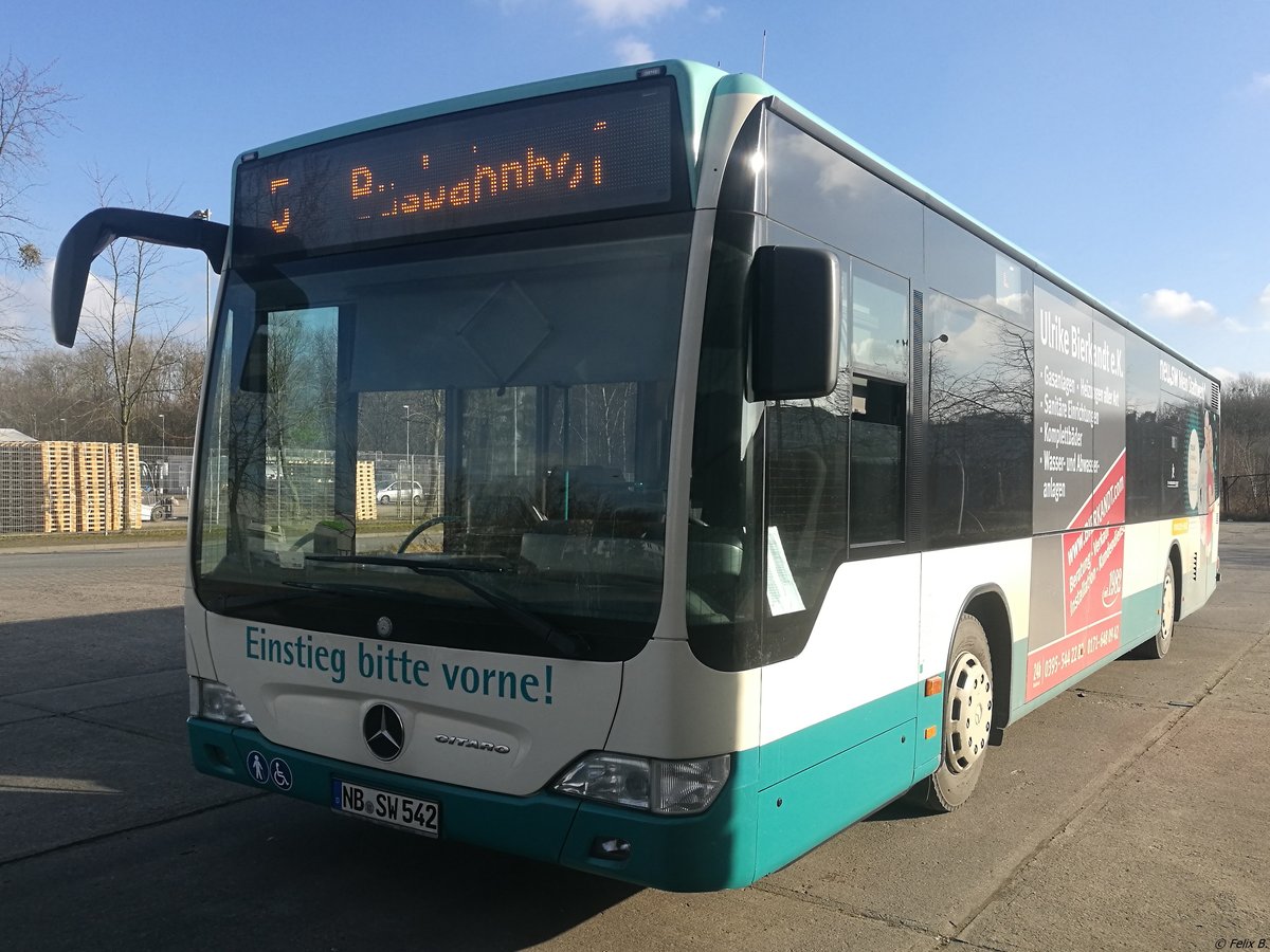 Mercedes Citaro II der Neubrandenburger Verkehrsbetriebe in Neubrandenburg.