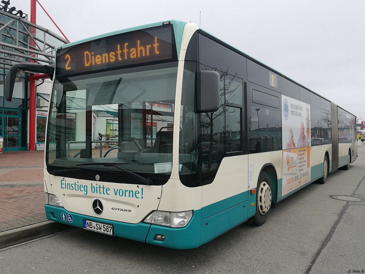 Mercedes Citaro II der Neubrandenburger Verkehrsbetriebe in Neubrandenburg.