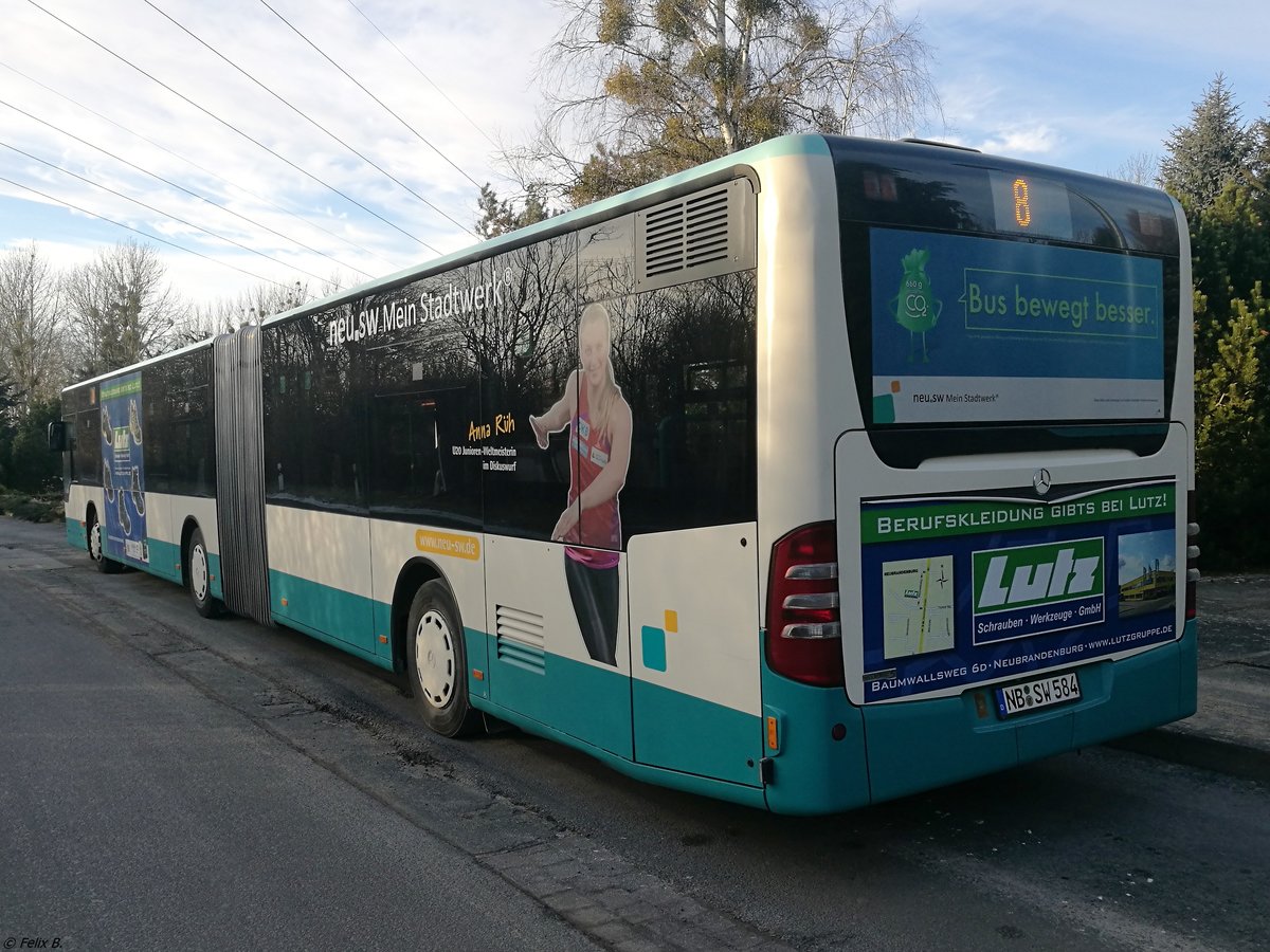 Mercedes Citaro II der Neubrandenburger Verkehrsbetriebe in Neubrandenburg.