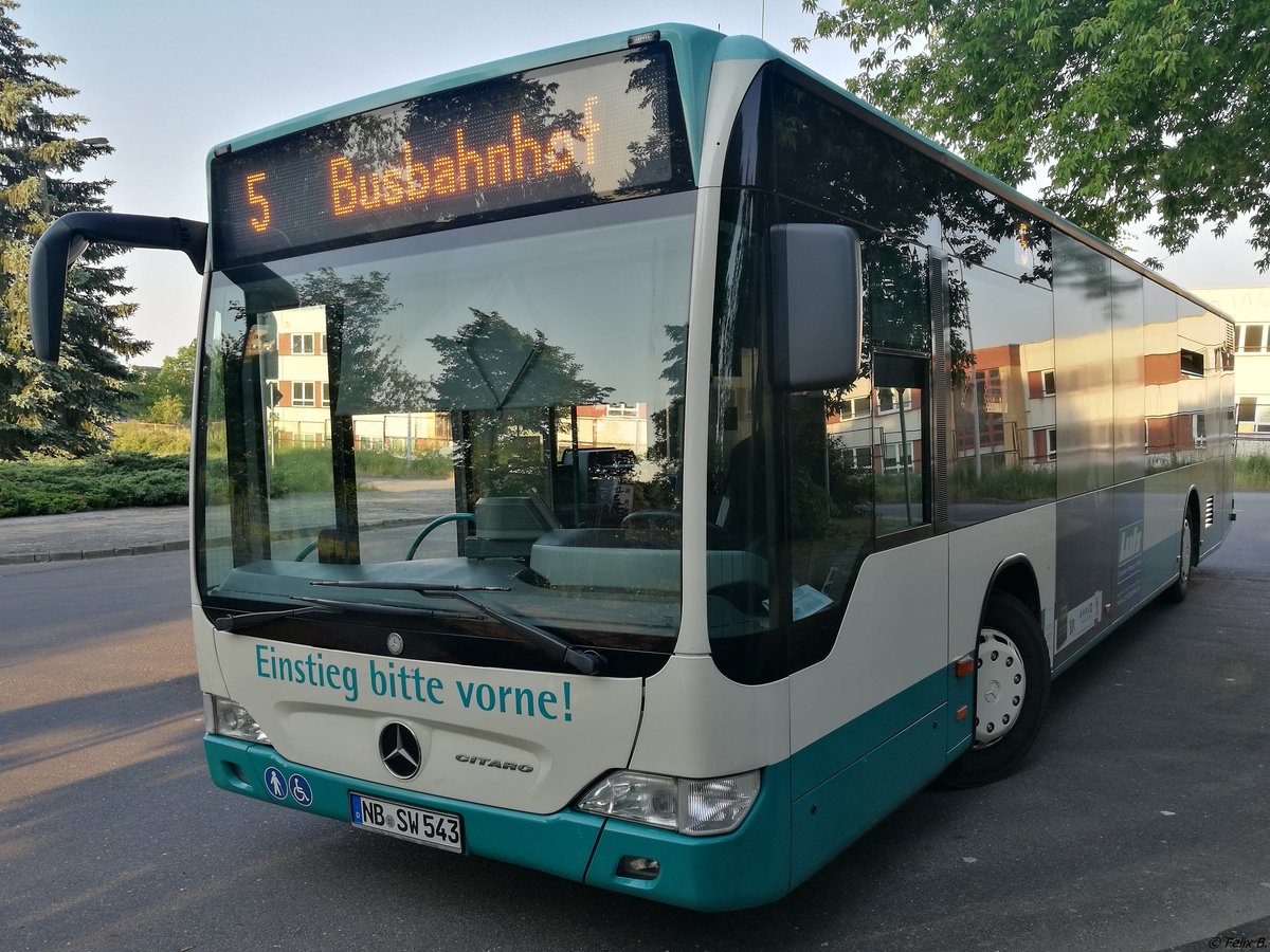 Mercedes Citaro II der Neubrandenburger Verkehrsbetriebe in Neubrandenburg.