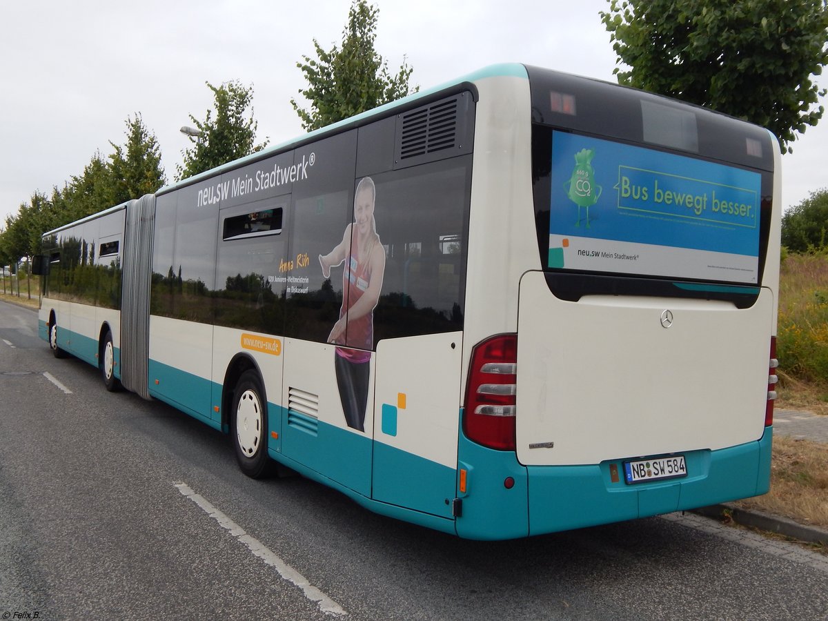 Mercedes Citaro II der Neubrandenburger Verkehrsbetriebe in Neubrandenburg.