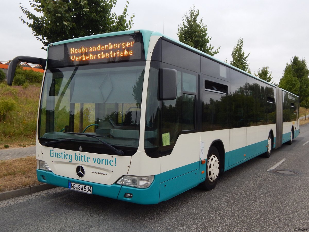 Mercedes Citaro II der Neubrandenburger Verkehrsbetriebe in Neubrandenburg.