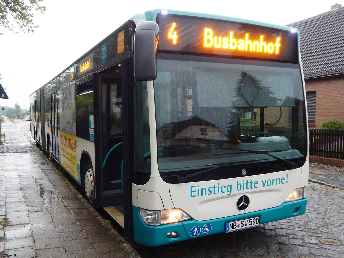 Mercedes Citaro II der Neubrandenburger Verkehrsbetriebe in Neubrandenburg.