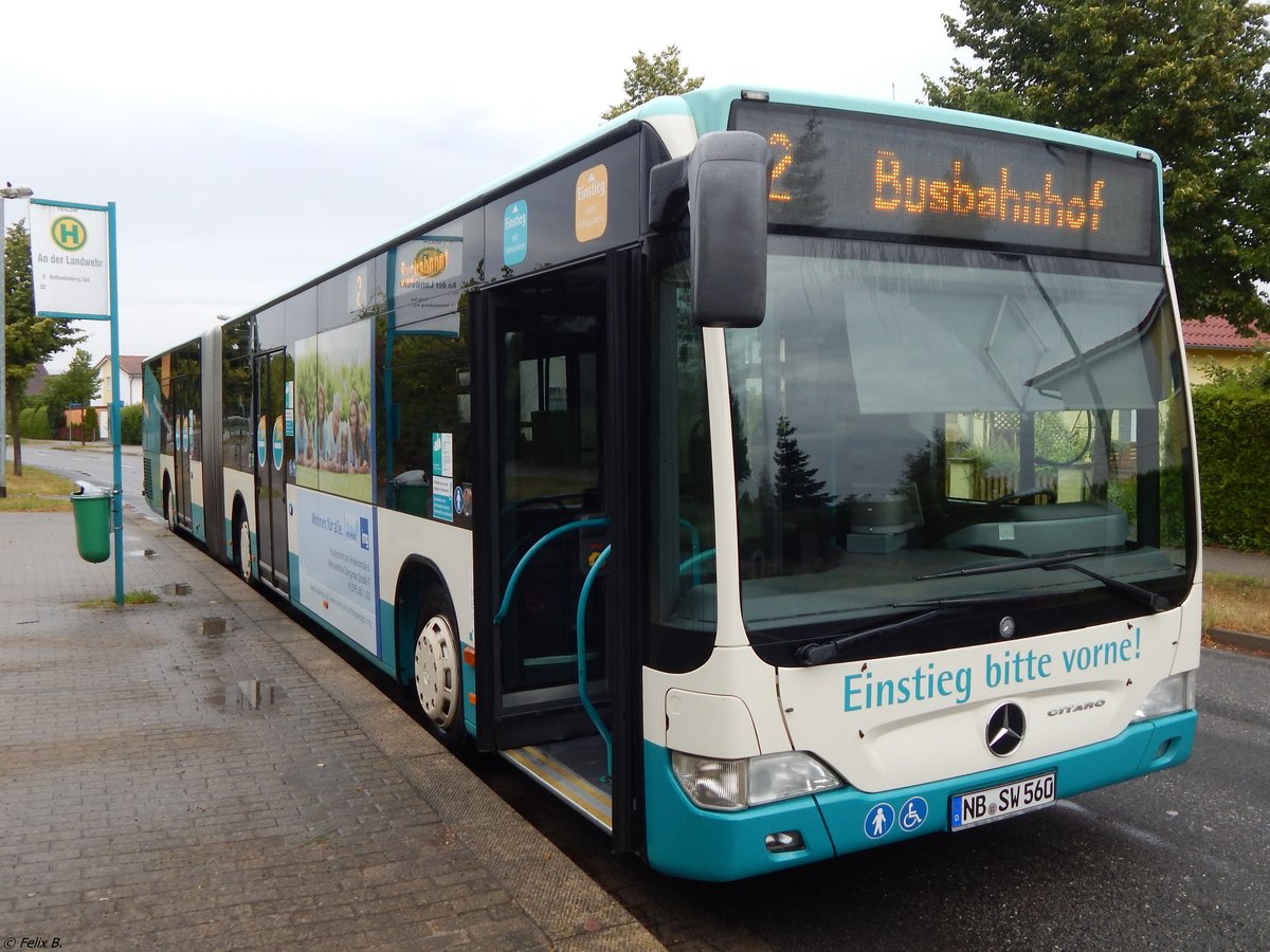 Mercedes Citaro II der Neubrandenburger Verkehrsbetriebe in Neubrandenburg. 