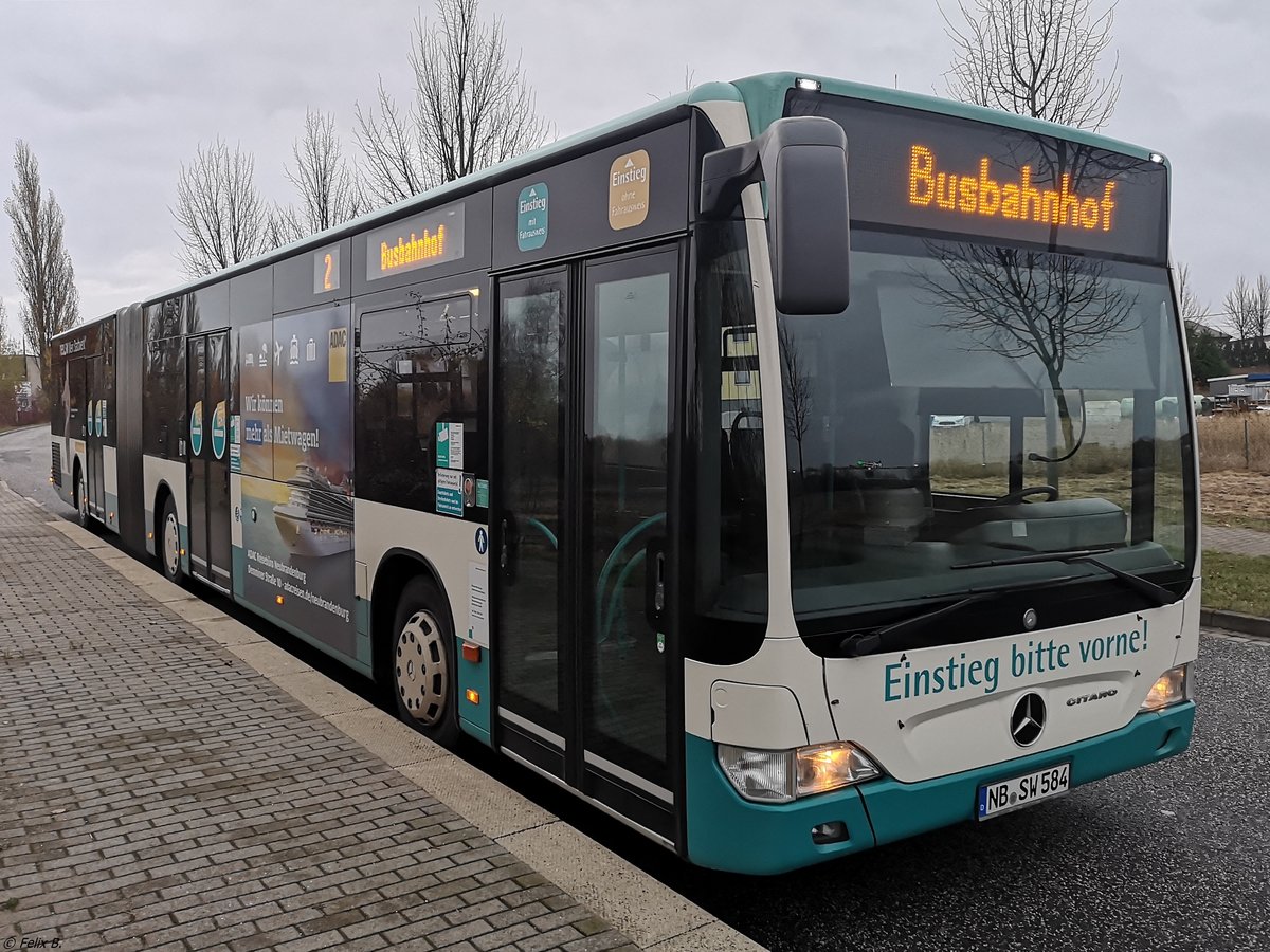 Mercedes Citaro II der Neubrandenburger Verkehrsbetriebe in Neubrandenburg. 