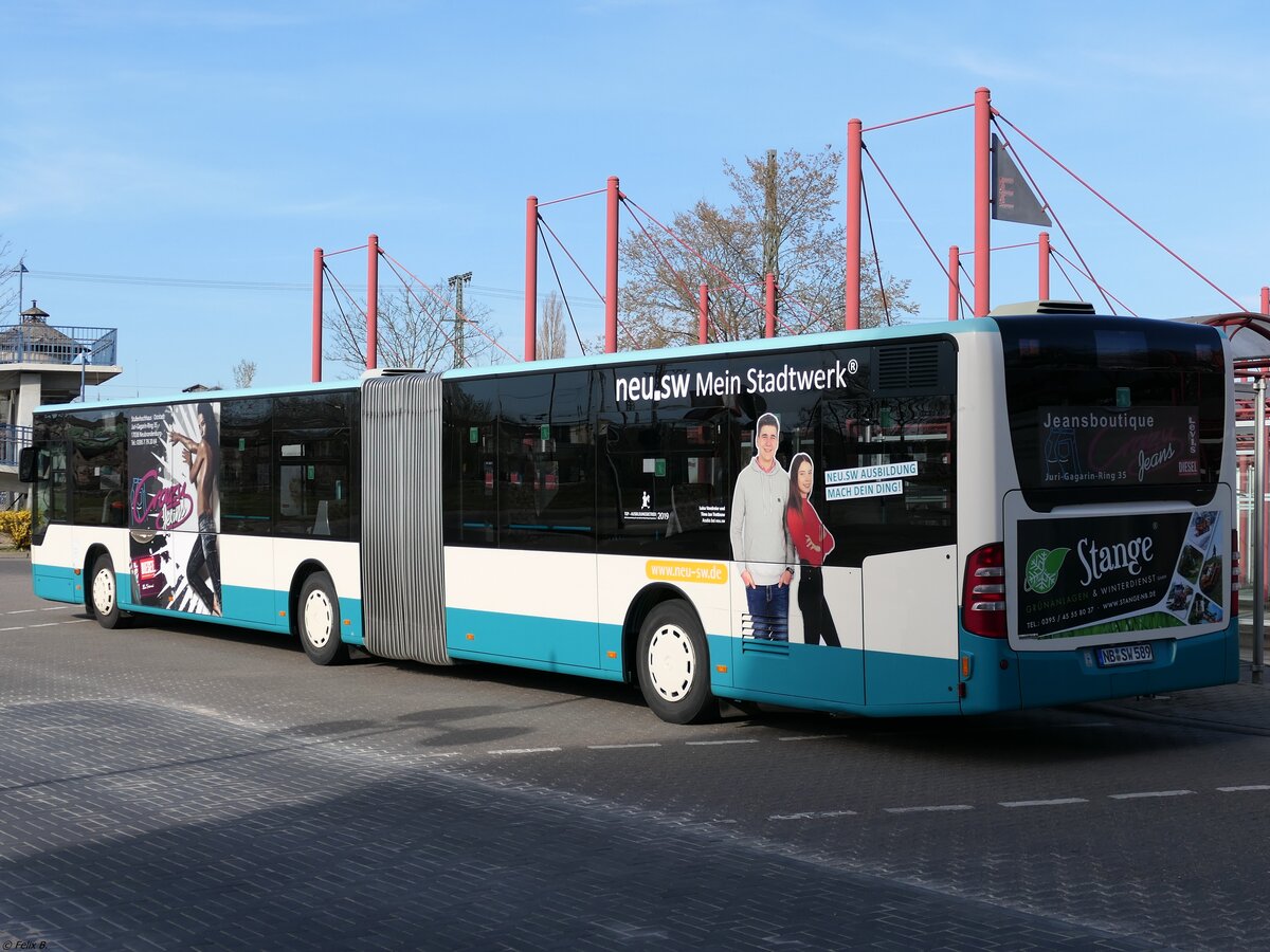 Mercedes Citaro II der Neubrandenburger Verkehrsbetriebe in Neubrandenburg. 