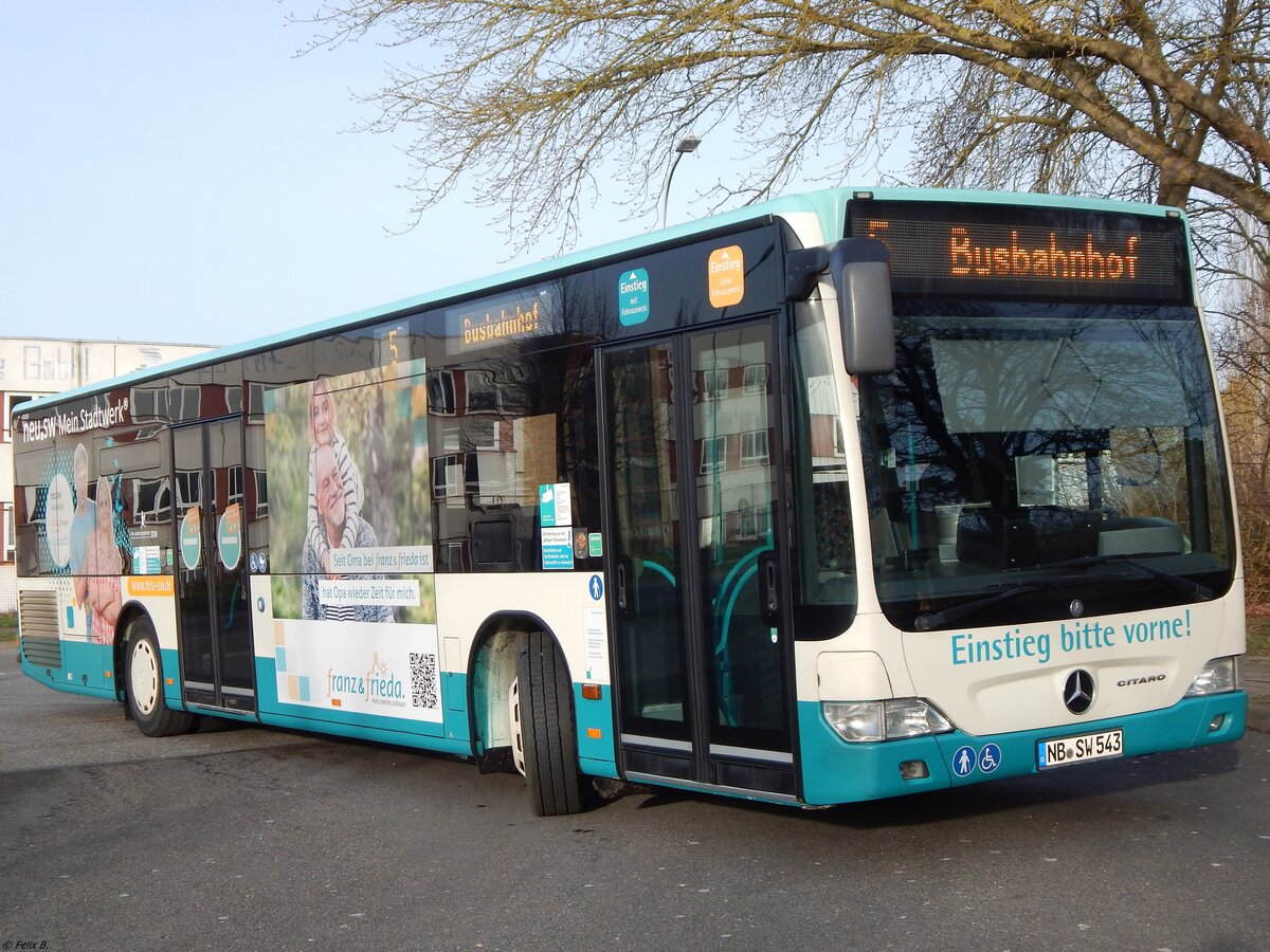 Mercedes Citaro II der Neubrandenburger Verkehrsbetriebe in Neubrandenburg. 