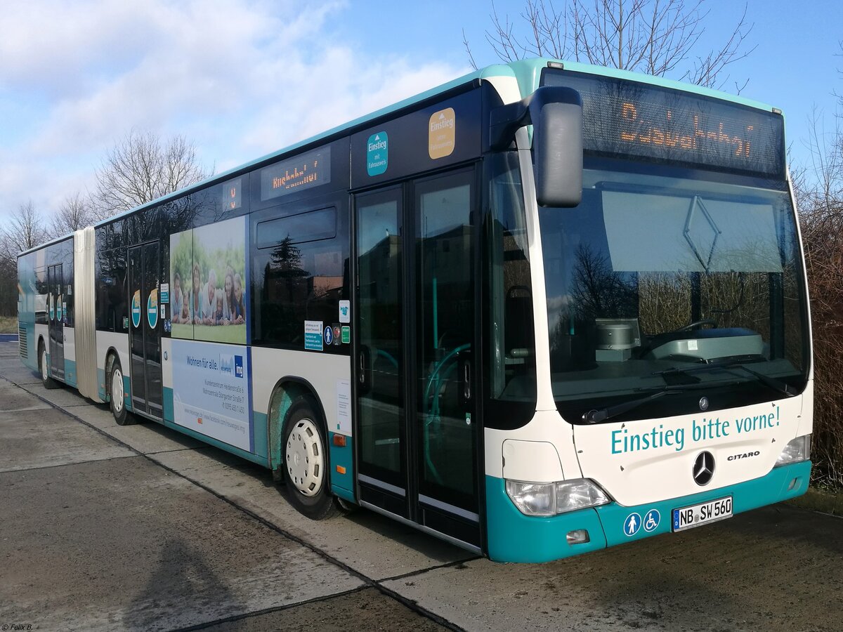 Mercedes Citaro II der Neubrandenburger Verkehrsbetriebe in Neubrandenburg.