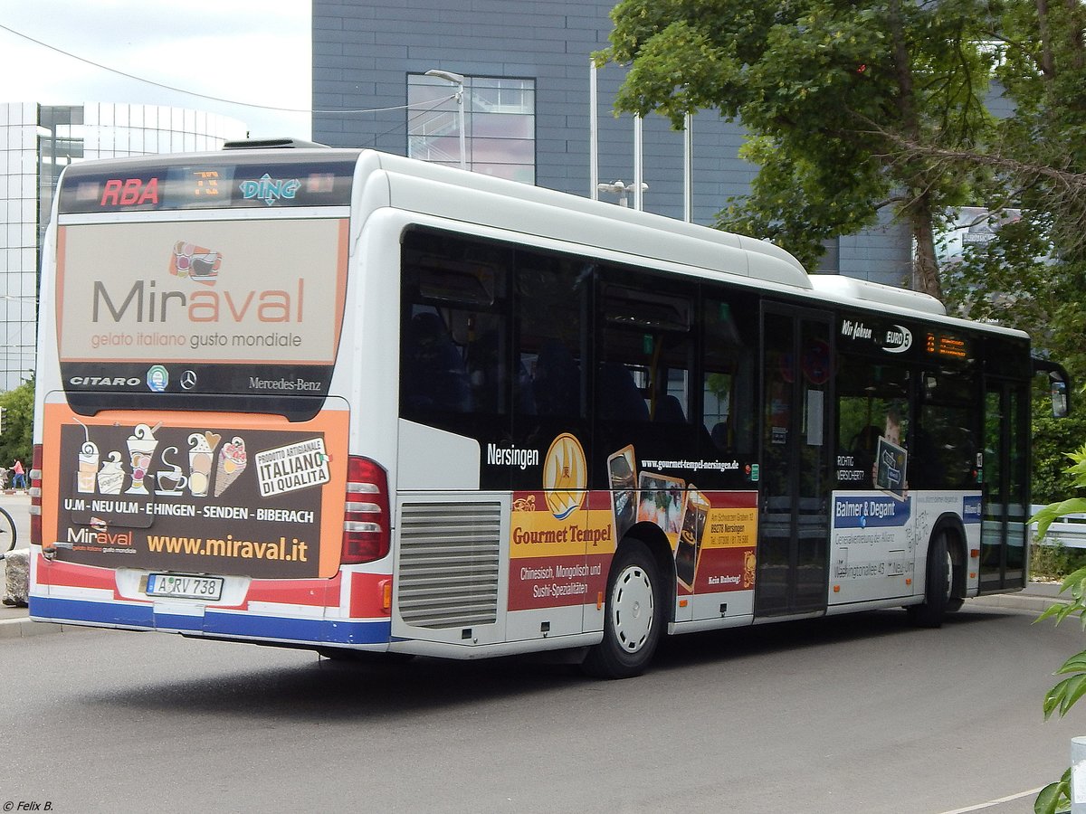 Mercedes Citaro II von Regionalbus Augsburg in Ulm.