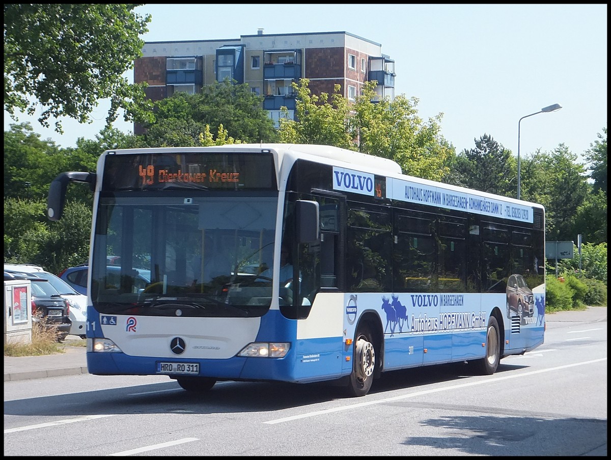 Mercedes Citaro II der Rostocker Straenbahn AG in Rostock.