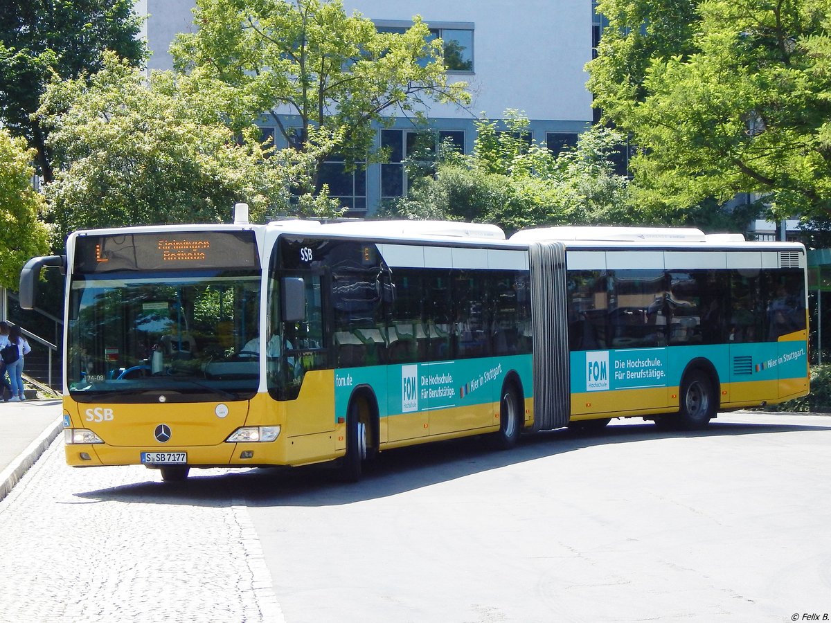 Mercedes Citaro II der SSB in Nürtingen.