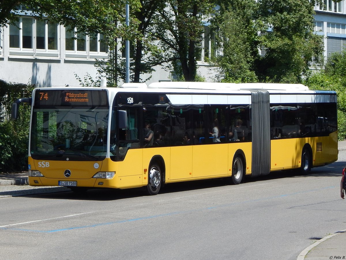 Mercedes Citaro II der SSB in Nürtingen.