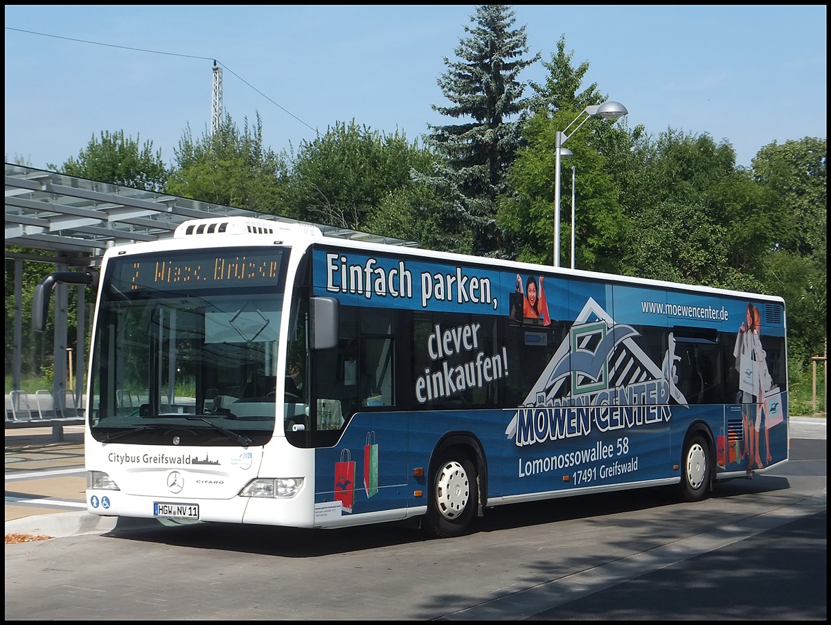 Mercedes Citaro II der Stadtwerke Greifswald in Greifswald.