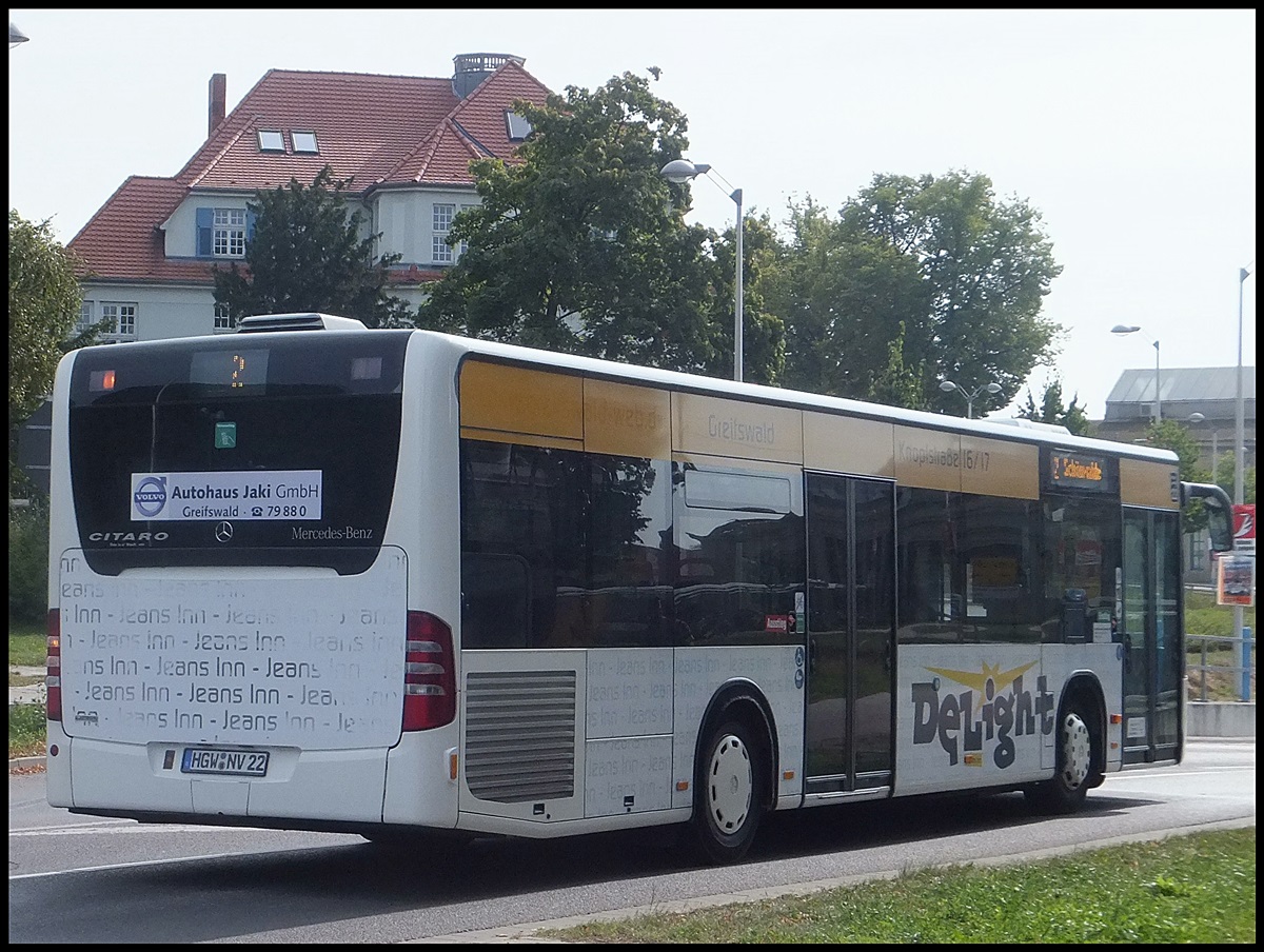 Mercedes Citaro II der Stadtwerke Greifswald in Greifswald.