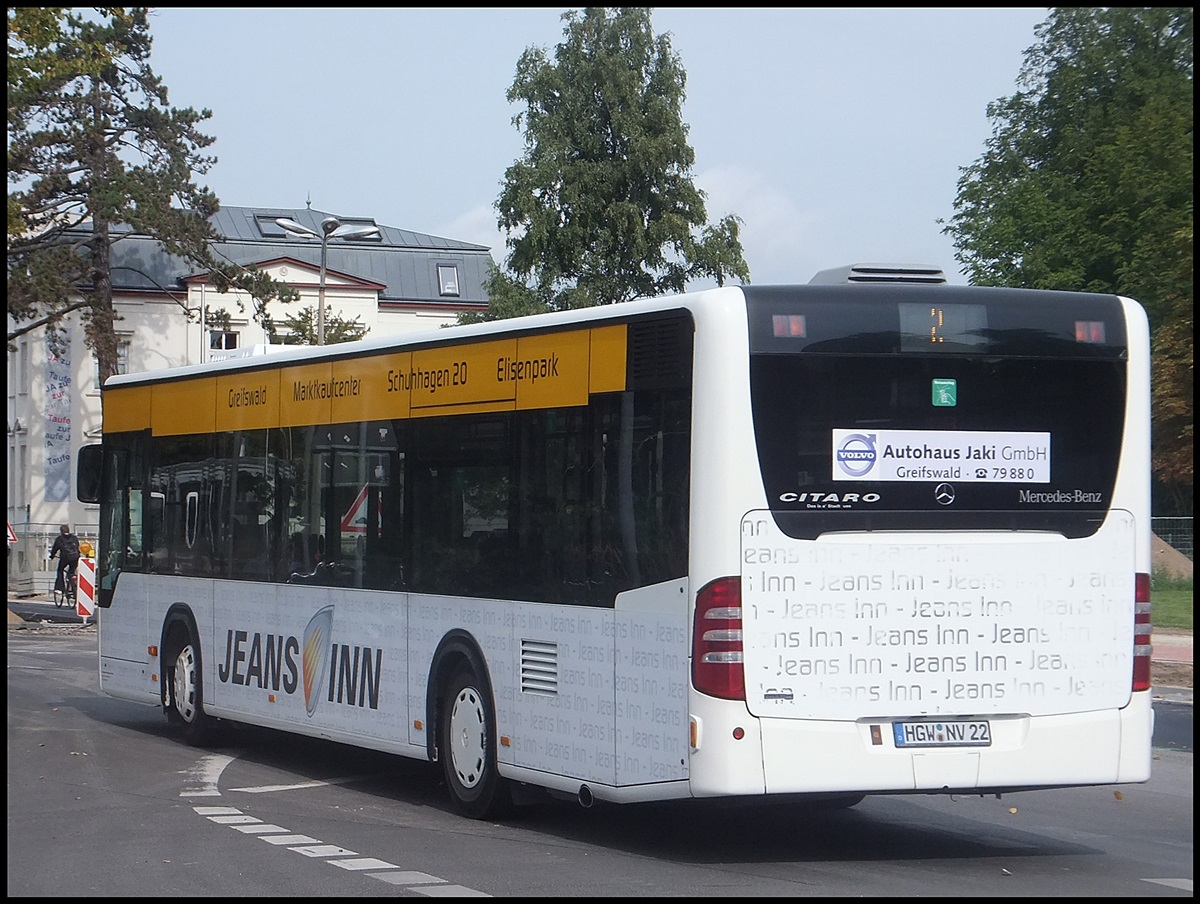 Mercedes Citaro II der Stadtwerke Greifswald in Greifswald.