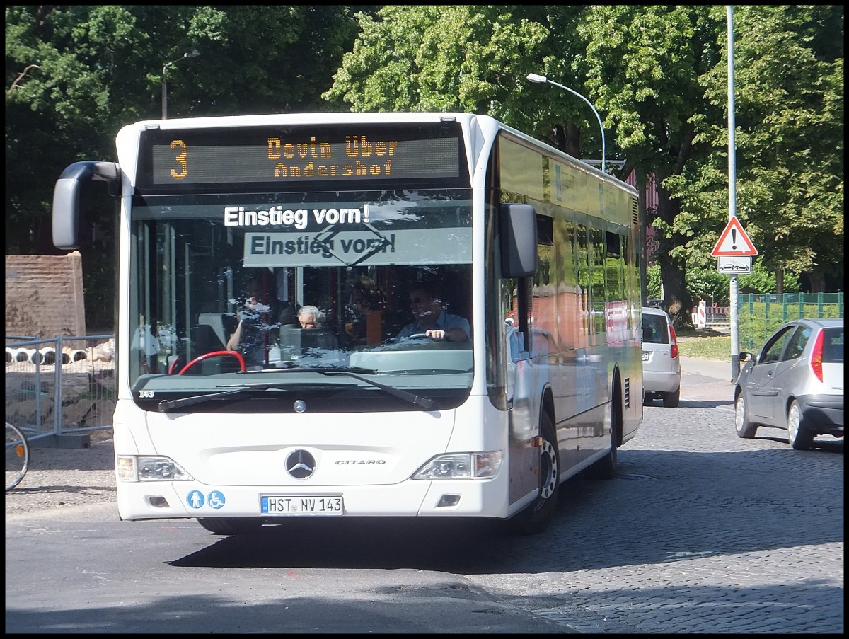 Mercedes Citaro II der Stadtwerke Stralsund in Stralsund.